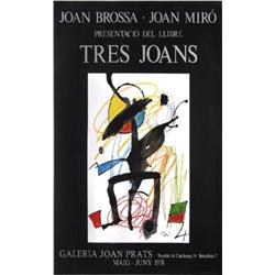 1978 Miro Tres Joans Lithograph