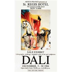 1984 Dali Le Chevalier Chretien Poster