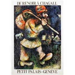 1965 Chagall Petit Palais Poster