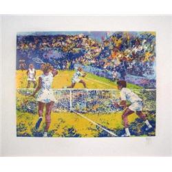 Signed King Tennis Player Serigraph