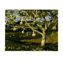 Signed 2002 Wyeth The Gourd Tree Serigraph