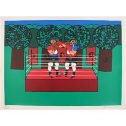 Signed Folatre Boxers Serigraph