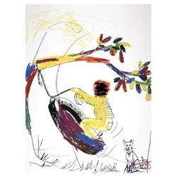 Signed 2004 Ligon Boy on Tire Serigraph