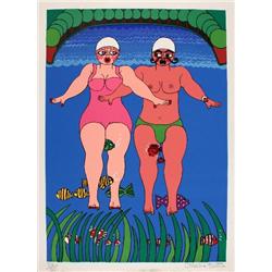 Signed Folatre Divers Serigraph