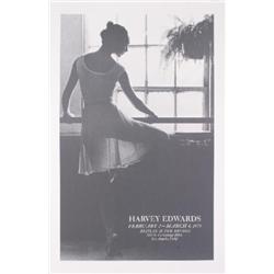 Signed 1979 Edwards Dancer by Window Poster