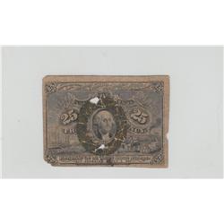 25 CENT FIRST ISSUE FRACTIONAL