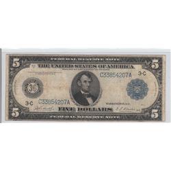 $5 FRN 1914 PHILLY