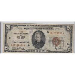 $20 FRBN NEW YORK 1929