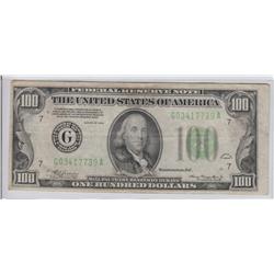 $100 FRN 1934 PLAIN