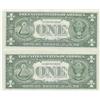 Image 2 : 2 CONSECUTIVE STAR NOTES BLAZING APPEAL $1 GEM 1957