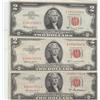 Image 1 : 3 SHARP $2 1953 & 1963 RED SEALS
