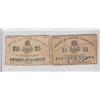 Image 1 : 15 & 25 CENT SOUTH CAROLINA OBSOLETES 1863