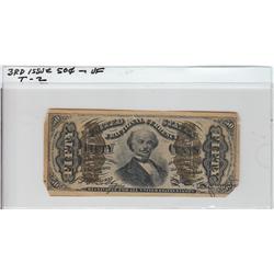 3RD ISSUE FRACTIONAL 50 CENT