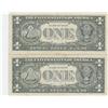 Image 2 : MATCHED SERIAL NUMBERS AMAZING EXTREMELY RARE $1 PAIR