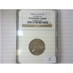 2002-S LOUISIANA QUARTER NGC PF69 ULTRA CAMEO