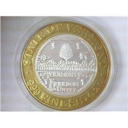 1994 FOXWOODS RESORT CASINO $10 SILVER TOKEN (UNC)