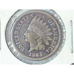 1863 INDIAN HEAD CENT