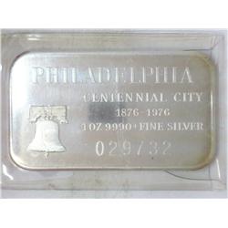 1 TROY OZ .999 FINE SILVER INGOT