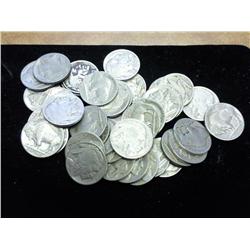 40 ASSORTED 30'S BUFFALO NICKELS