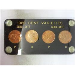 1960 LINCOLN CENT VARIETIES SET (UNC)