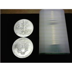 ROLL OF 20 2009 AMERICAN SILVER EAGLES (UNC)