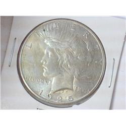 1925 PEACE SILVER DOLLAR (UNC)