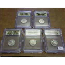 5-2005-P BISON NICKELS ICG SP69