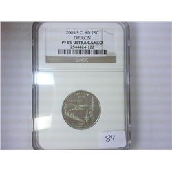 2005-S OREGON QUARTER NGC PF69 ULTRA CAMEO