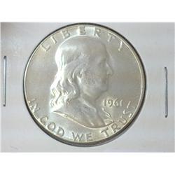 1961 FRANKLIN HALF DOLLAR (UNC)