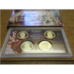 2008 US MINT PRESIDENTIAL ONE DOLLAR COIN PF SET