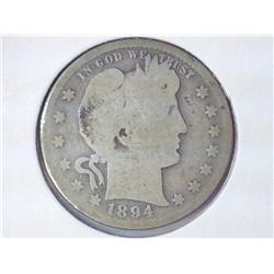 1894-S BARBER QUARTER