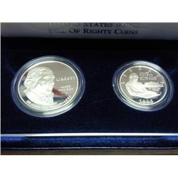 1993 BILL OF RIGHTS 2 COIN PROOF SET
