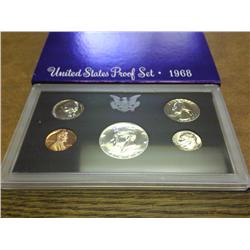 1968 US PROOF SET (WITH BOX) 40% SILVER HALF