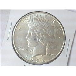 1922 PEACE SILVER DOLLAR (UNC)