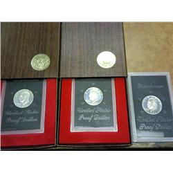 1971-S, 72-S & 74-S IKE DOLLARS PROOFS