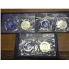 Image 1 : 1971-73 IKE SILVER DOLLARS (UNC) (BLUE PACK)