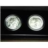 Image 1 : 2001 AMERICAN BUFFALO 2 COIN SET PF & UNC