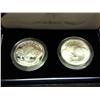 Image 2 : 2001 AMERICAN BUFFALO 2 COIN SET PF & UNC