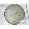 Image 1 : 1921-S MORGAN SILVER DOLLAR