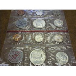 1964 US MINT SET SILVER (UNC) P/D (NO ENVELOPE)