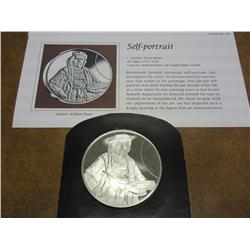 2 OZ. STERLING SILVER REMBRANT " SELF PORTRAIT" PF