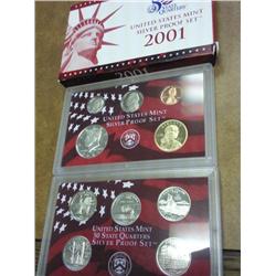 2001 US SILVER PROOF SET (WITH BOX)