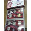 Image 1 : 2001 US SILVER PROOF SET (WITH BOX)