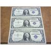 Image 1 : 3-1957-B $1 SILVER CERTIFICATES STAR GEM CU
