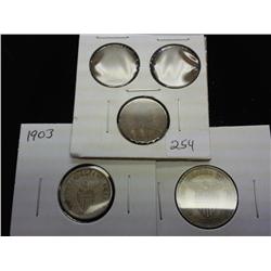 3-1903 HALF CENTAVOS & 1903-5 & 10 CENTAVOS