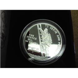 US MINT PROOF BEN FRANKLIN FIREFIGHTERS MEDAL