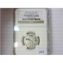 2010-S YELLOWSTONE QUARTER NGC PF69 ULTRA CAMEO