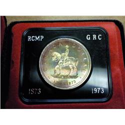 1973 CANADA MOUNTIE $ (SPECIMEN) .3750 OZ. ASW
