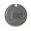 Image 1 : 1863 CIVIL WAR TOKEN "NOT ONE CENT" (HOLED)