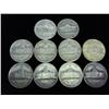 Image 2 : 10 ASSORTED 35% SILVER JEFFERSON WAR NICKELS